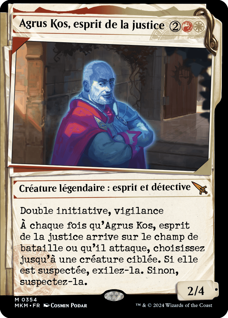 Agrus Kos, Spirit of Justice