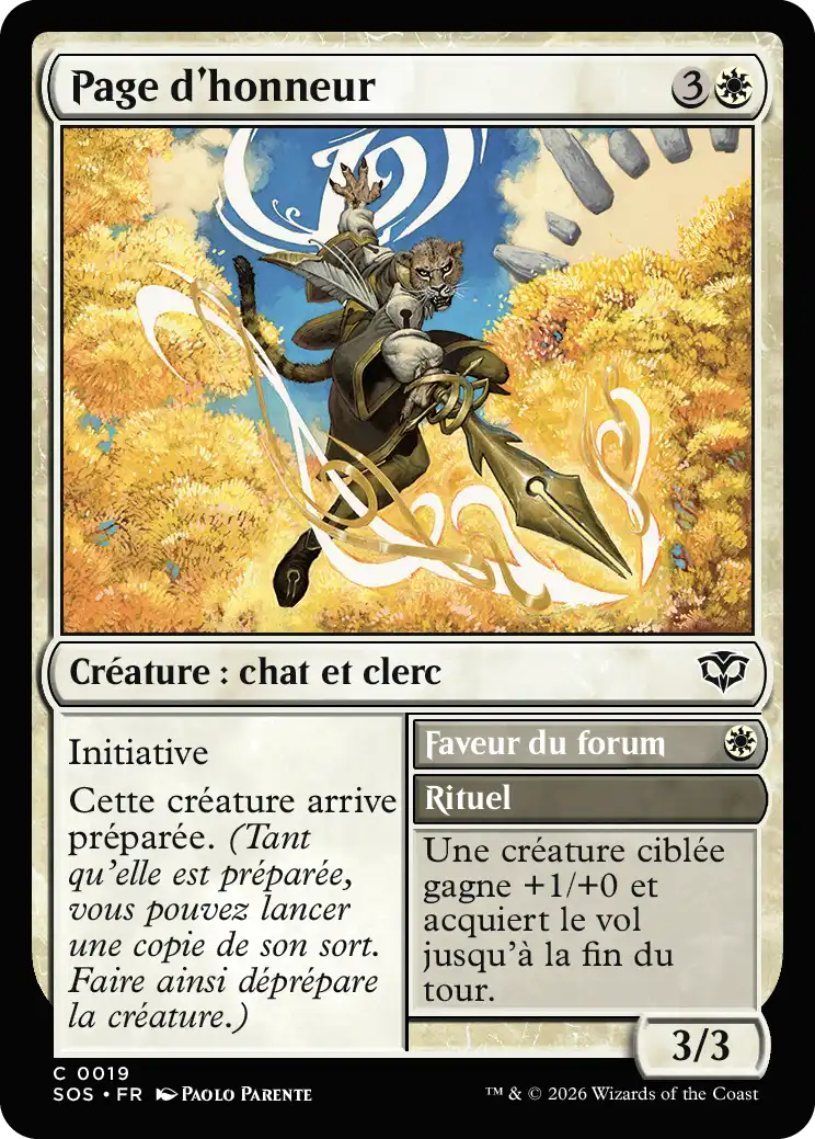 Honorbound Page / Forum's Favor