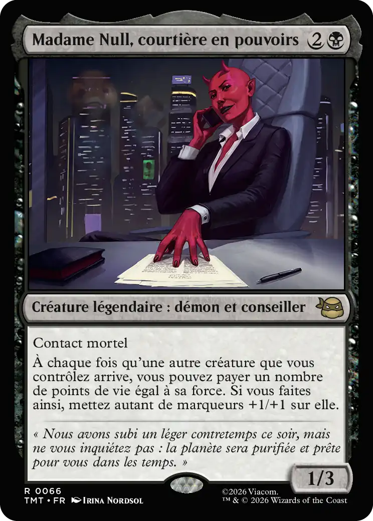Madame Null, Power Broker